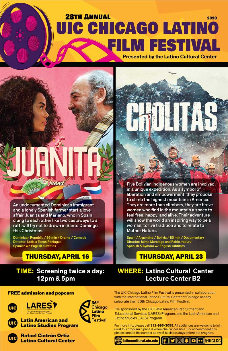 Poster image for UIC's 28th Annual Chicago Latino Film Festival