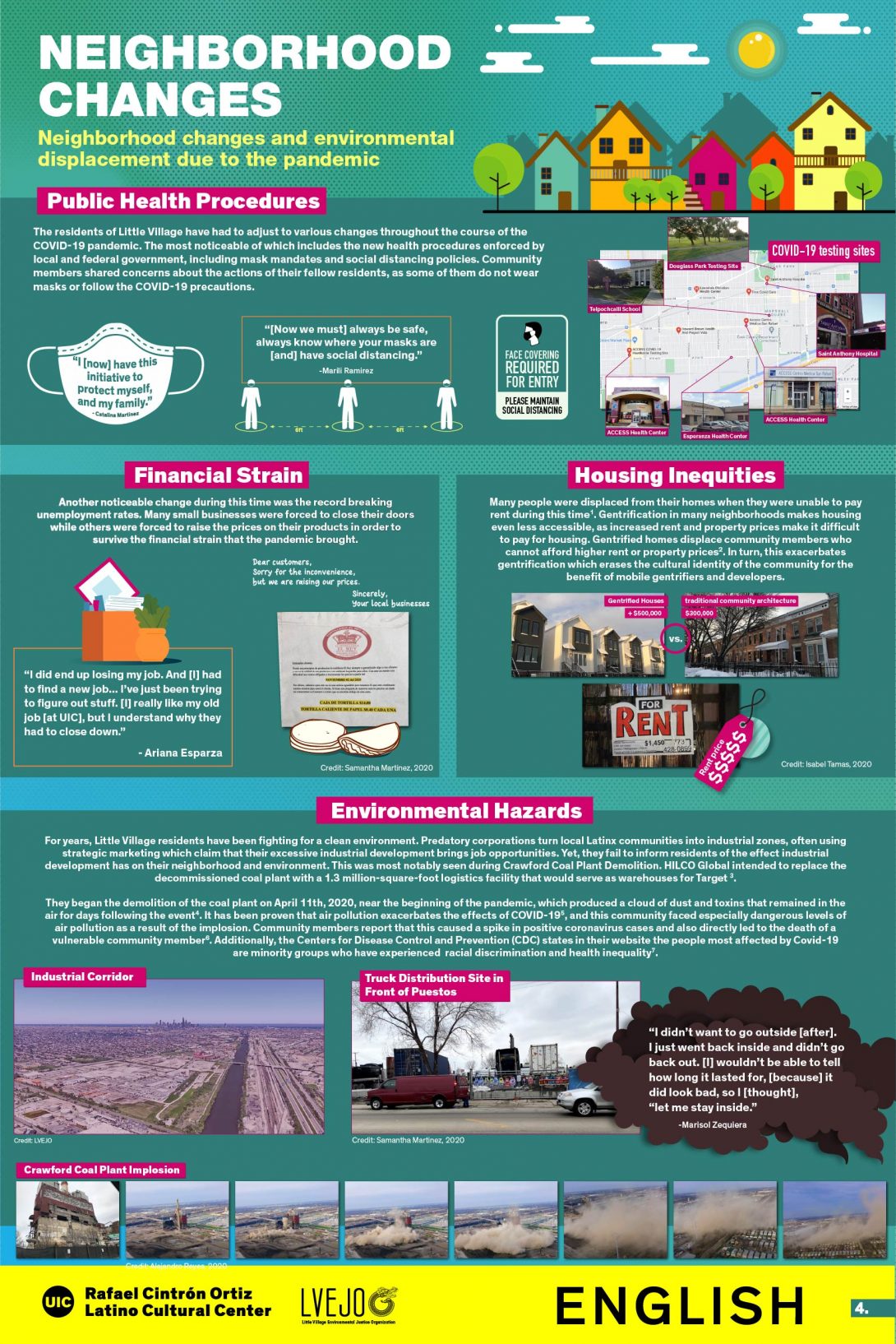 Header image of the second infographic includes a lively illustration of a city with bright houses
