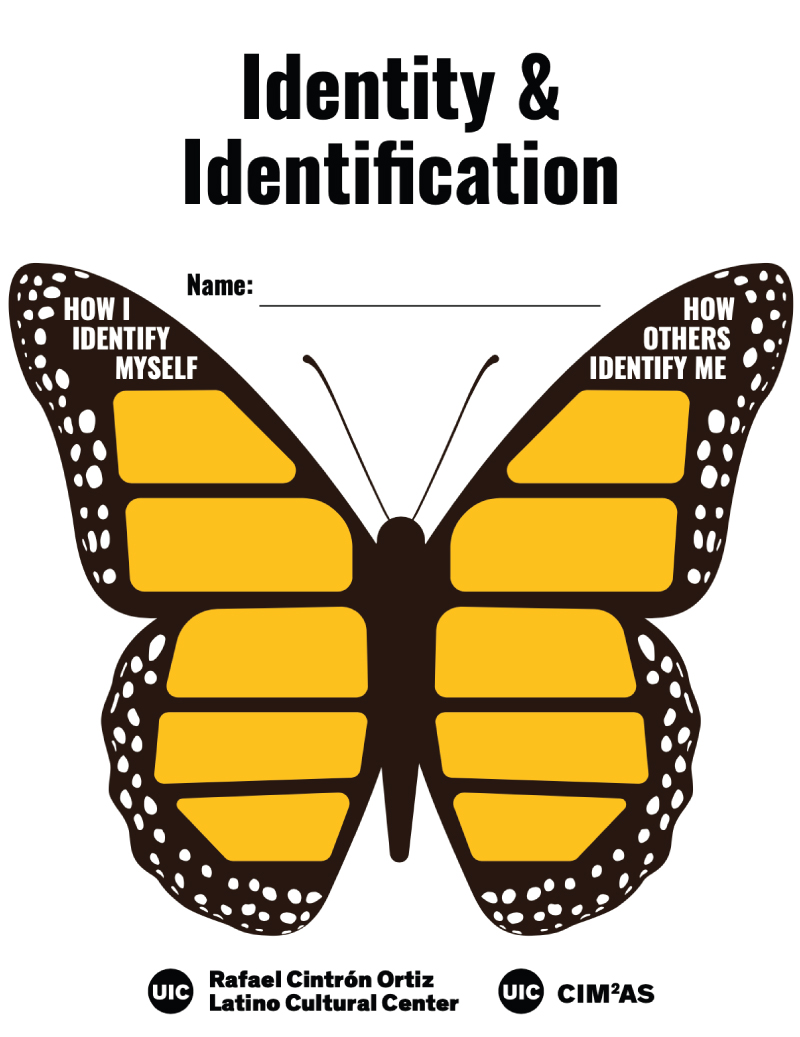 Identity and identification sheet that looks like a monarch