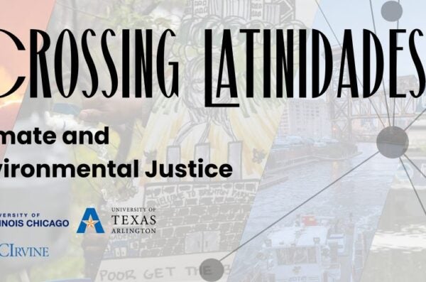 image with Crossing Latinidades logo and various university logos